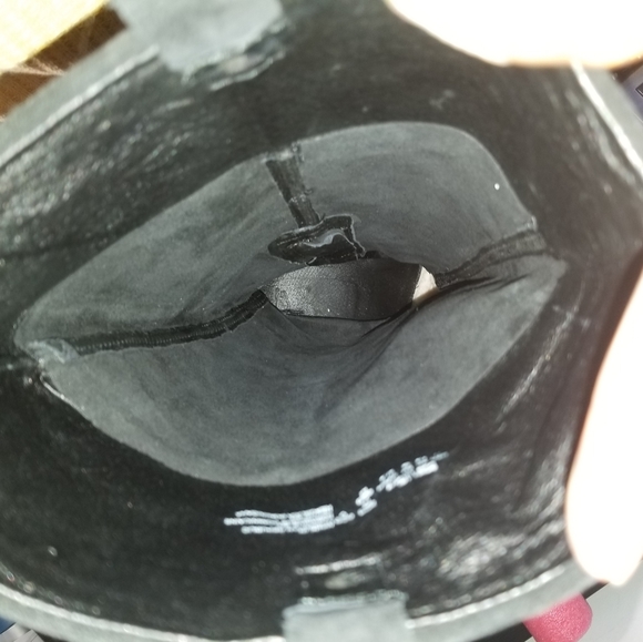 UGG 1013679 Ava genuine Shealing Lined Tall Water Reaistant Boot black Suede 11 - Picture 7 of 14